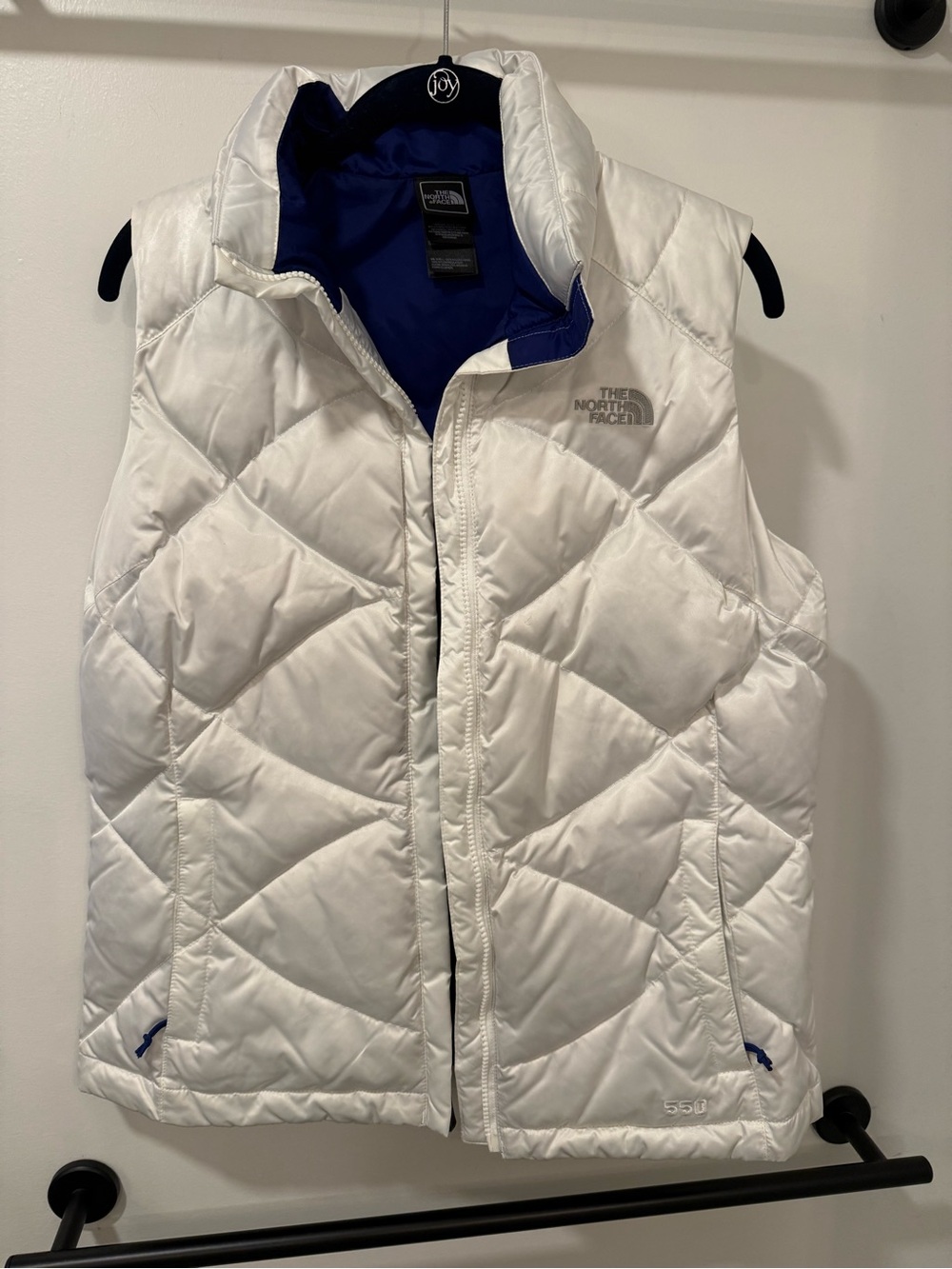 The North Face Women's White 550 Down Vest size M